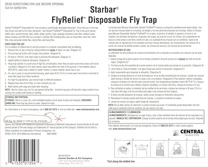 Starbar Farnam 100520213 Giant FlyRelief Disposable Fly Traps - Quantity 8