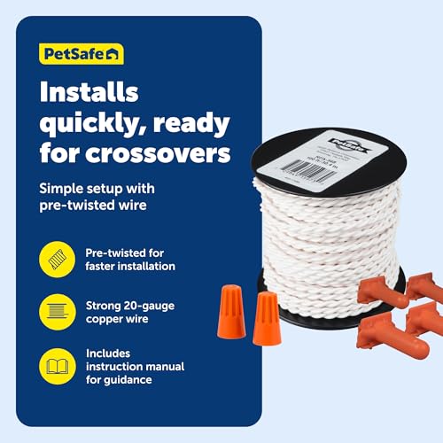PetSafe Twisted Wire Kit for In-Ground Fence, 20 Gauge, 100 ft
