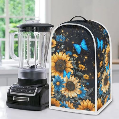 Butterfly Sunflower Kitchen Appliance Covers Food Processor Cover Polyester Coffee Maker Cover or Toaster Cover Stain Resistant Blender Cover for Stand Mixer Kitchen Home Soft - color: Butterfly Sunflower