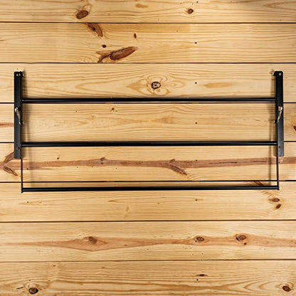 EASY-UP Tiered Mountable Collapsible Blanket/Pad Rack | Maximizes Stable Space | Keeps Tack Organized | Collapsible Design | Durable Construction | 5-Year Warranty