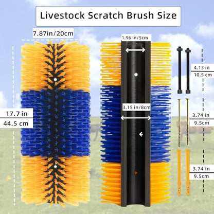 Livestock Scratching Brush 1 Pack, Itch Relief Goat Scratching Post - size: 1 Count (Pack of 1)