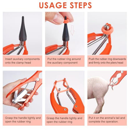 Goat Banding Kit Livestock Castration Bander Castration Tool