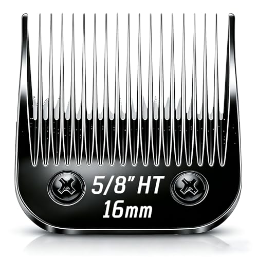 Dog Grooming Replacement Blades Compatible with Andis Dog Clippers - size: Black-5/8"HT