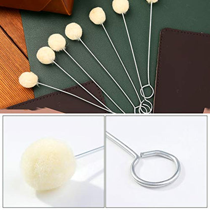 BUTUZE 25 Pcs Wool Daubers, Ball Brush Leather Dye Tool - size: 25 Pcs