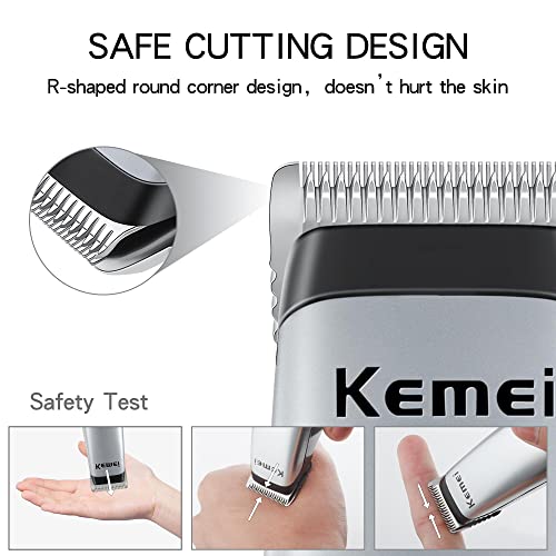 KEMEI Mini Clippers Trimmer Groomer Cordless Self-Haircut Kit Styling Shears with Stainless Steel | Cordless Self-Haircut Kit, Beard Trimmer Barber Clipper, KM-666