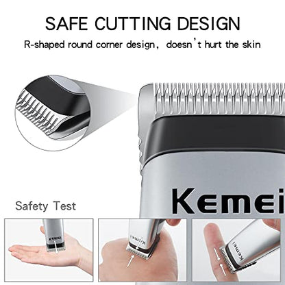 KEMEI Mini Clippers Trimmer Groomer Cordless Self-Haircut Kit Styling Shears with Stainless Steel | Cordless Self-Haircut Kit, Beard Trimmer Barber Clipper, KM-666
