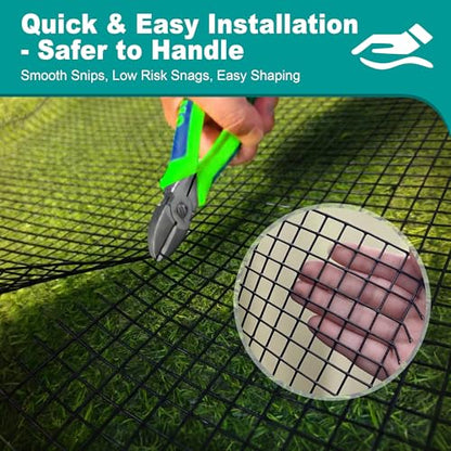 Chicken Wire Fencing Hardware Cloth 1/2inch 24inx50ft PVC Wire Mesh Vinyl Coated Fence Rust Resistant Welded Metal Roll for Outdoor Garden Plant Rabbit Cage Poultry Wire