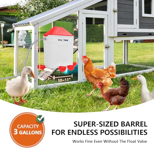 3 Gallon Automatic Chicken Waterer, Hands-Free Hydration