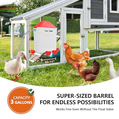 3 Gallon Automatic Chicken Waterer, Hands-Free Hydration