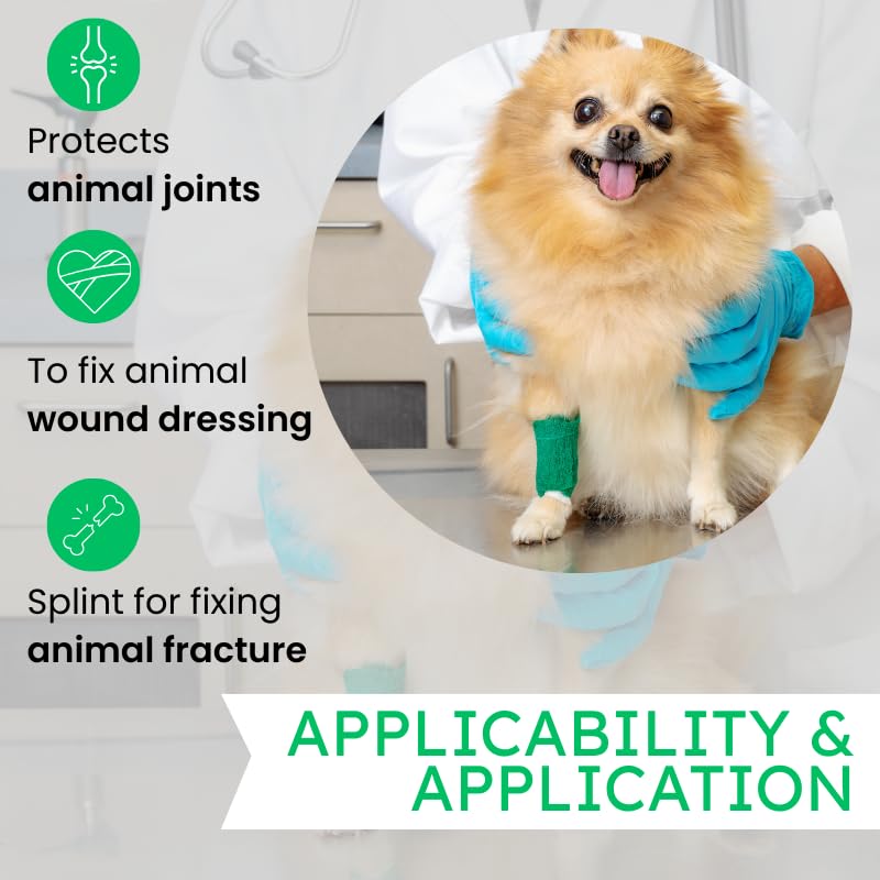2" Cohesive Flexible Bandage Wrap – Green - Pack of 8 - color: Green