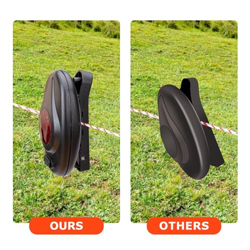 Electric Fence Light Indicator,Fence Alert Electric Fence Checker,Black 2pc - color: Black, size: 2 pcs