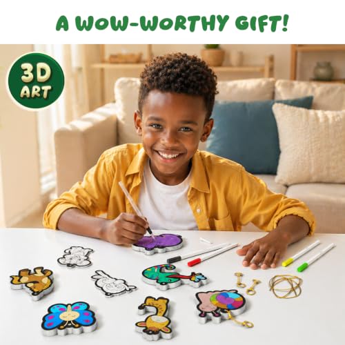 Skillmatics Aqua Puffs Animals, Art & Craft, Paint by Number, Gift for Kids - color: Animals