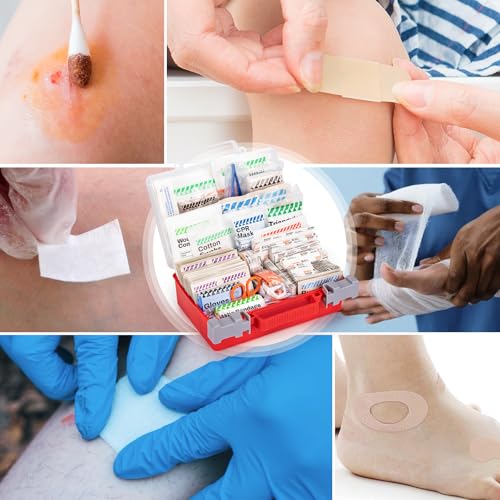 RHINO RESCUE 278pcs First Aid Kit, All-Purpose 50-Person - size: 266 Piece