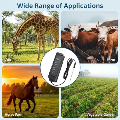Electric Fence Tester 8KV, Fence Voltage Tester 8 Neon Lights Fault Finder