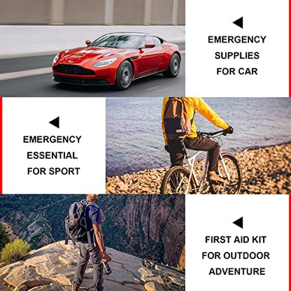 Small-Waterproof Car First-Aid Kit Emergency-Kit - Green 277Piece Camping Equipment for Camping Hiking Home Travel YIDERBO - color: Green