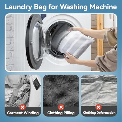 9Pcs Mesh Laundry Bags for Delicates, Laundry Bags Mesh Wash Bags,Lingerie Bags for Washing Delicates, Garment Bag for Washing Machine (3 Large,3 Medium,3 Small) - size: 3Large,3Medium,3Small(9Pcs)