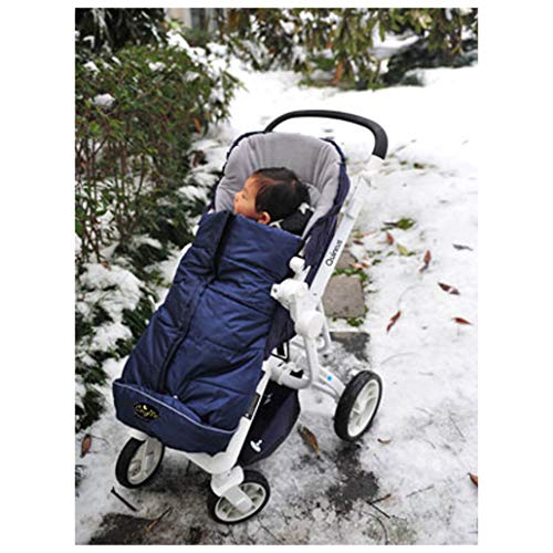 CozyMe Stroller Footmuff, Insulated Stroller Blanket Evelution for Winter Baby, Universal Waterproof Winter Bunting Bag, Cozy Universal Travel Gear Stroller Sleeping Bag Fit for 6M-4T - color: Navy