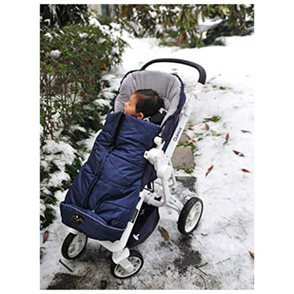 CozyMe Stroller Footmuff, Insulated Stroller Blanket Evelution for Winter Baby, Universal Waterproof Winter Bunting Bag, Cozy Universal Travel Gear Stroller Sleeping Bag Fit for 6M-4T - color: Navy