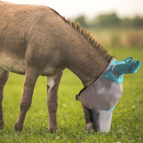 Harrison Howard Mule Donkey Fly Mask Full Face Protection with Nose Cover Mint M - color: Mint, size: Medium