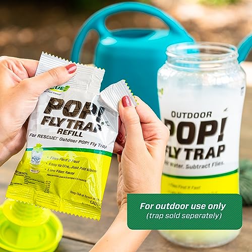 RESCUE! POP! Fly Trap Bait Refill – Outdoor Use – 6 Pack