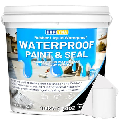 Rubber Liquid Waterproof Sealant, Waterproof Patch Seal Sealer Cloud Gray