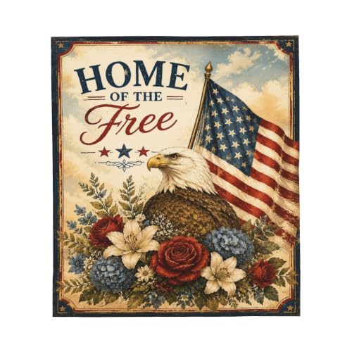 American Eagle Throw Blanket Gift 60"x80" - color: American Eagle 2, size: 60''x80''