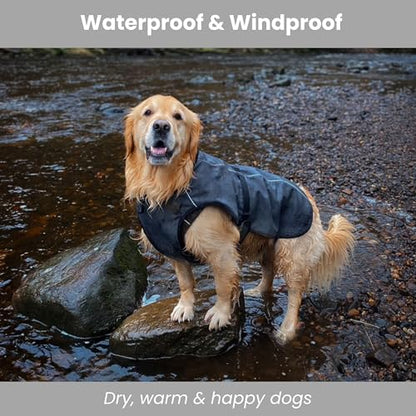 Self-Heating Waterproof Dog Coat Lightweight Thermal Winter Jacket L - size: Large
