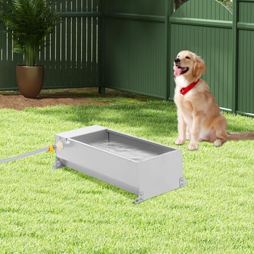 Automatic Livestock Water Tank, Large Capacity Self Filling Dog Waterer Tank, Animal Drinking Water Bowl with Float Valve, Suitable for Farms Home