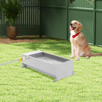 Automatic Livestock Water Tank, Large Capacity Self Filling Dog Waterer Tank, Animal Drinking Water Bowl with Float Valve, Suitable for Farms Home