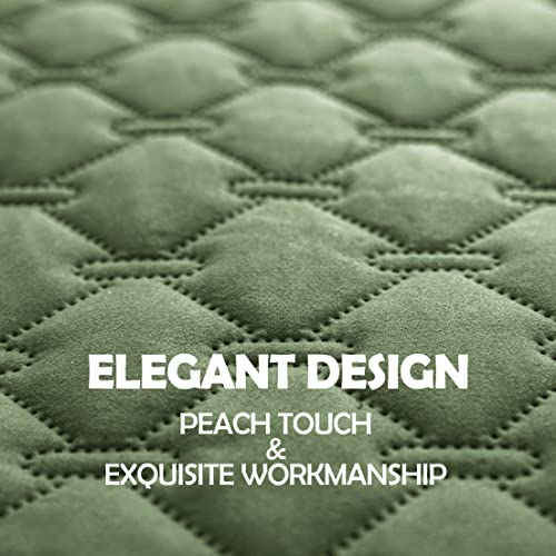 gogobunny Waterproof Armchair Covers for Pets, Anti Hair and Easy Care - color: Dark Green/Light Green, size: 30x30 Inch (Pack of 1)