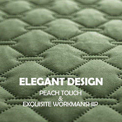 gogobunny Waterproof Armchair Covers for Pets, Anti Hair and Easy Care - color: Dark Green/Light Green, size: 30x30 Inch (Pack of 1)