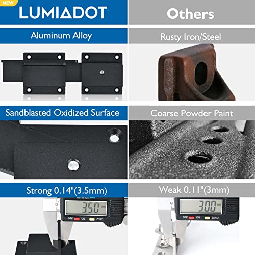 7" Flip Gate Latch Lock for Wooden Fence with Padlock Hole - size: 1 Pack