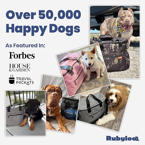 Rubyloo Pet Travel Bundle – Original Doggy Bag (Grey) + Vet-Approved Pet First Aid Kit for Dogs & Cats