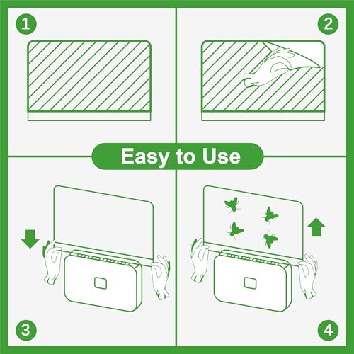 LFSYS 40 Packs Refill Card(Refills Only) for Plug in UV Light Fly Trap, Sticky Board Refills for LFSYS Plug-in Fly Trap