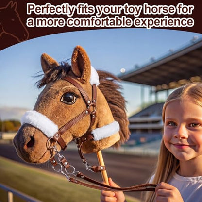 Shappy Hobby Horse Bridle Toy Accessories,Brown - color: Brown