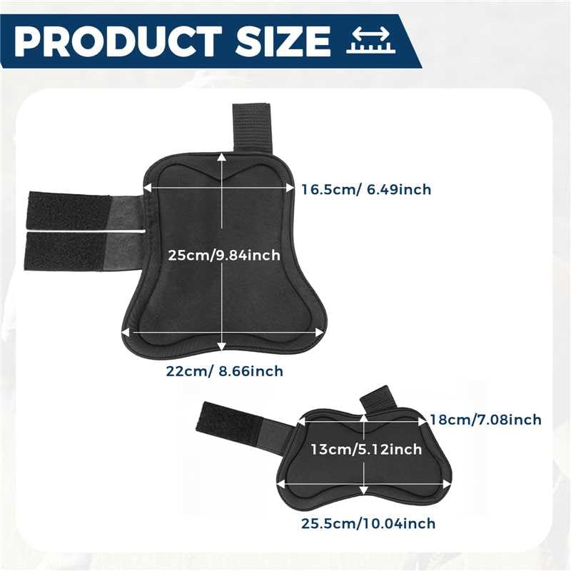 Horse Boots Set of 4, Open Front Tendon Boots & Hind Fetlock Boots, Shock-Absorbing Horse Leg Protection for Jumping, Riding and Competition (Black, Full Size)