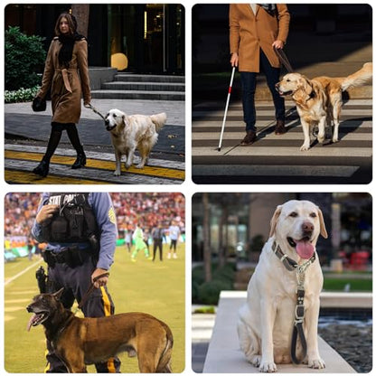 Leather Short Dog Leash,Adjustable Length Dog Leads,Extra Thick Genuine and Heavy-Duty Hardware Handmade Assembled with Extension Function Strong Traffic Pet Leashes. (Width: 1.0" Length: 14-25") - size: Width: 1.0" Length: 14-25"