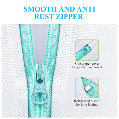 OTraki 20x24 Inch Laundry Bags Mesh Wash Bags 2 Pack Delicates Bag Lingerie Socks Sweater Washing Machine Mesh Laundry Bags for Travel Camping Don't Drying, Melting 140-176℉, White - size: 20 x 24inch