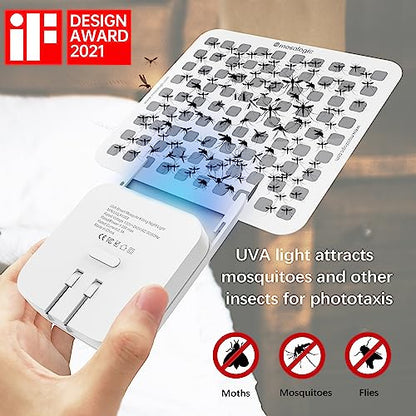 Mosalogic Updated Fly Trap Refills Sticky Card Replacement Glue Cards for Flying Insect Trap indoor-10pack (No Device) - size: 10Pack Plus