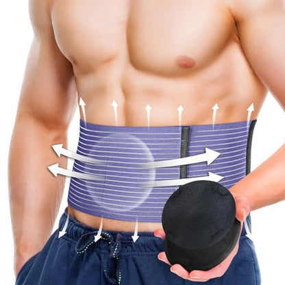 BLITZU Umbilical Hernia Belt for Men Women. Abdominal Binder Support Truss - size: 3XL