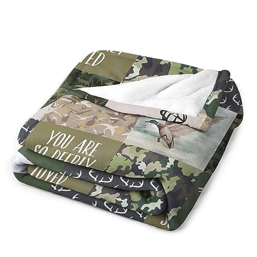 Hunting Blanket - Flannel Throw Blanket, 40"x50", Camouflage, Comfort Plus, Adults, All Seasons - color: Hunting D1, size: 40"x50"