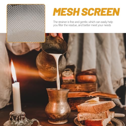 Hemobllo Soybean Milk Container with Strainer Fine Mesh Juice Strainer Pitcher for Tea Nut Milk and Juice Filtering Glass Jug 6.69 X 4.72 X 8.46 in 1 piece