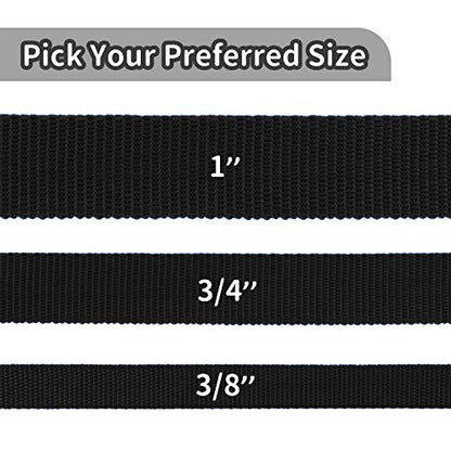 HIKISS Long Dog Leash Obedience Recall Training Agility Lead with Thickening Material for Large Dog - 15ft 20ft 30ft 50ft 100ft Training Leash(Black 15ft) - color: T1:Large Dog Thicken black, size: 15 Feet