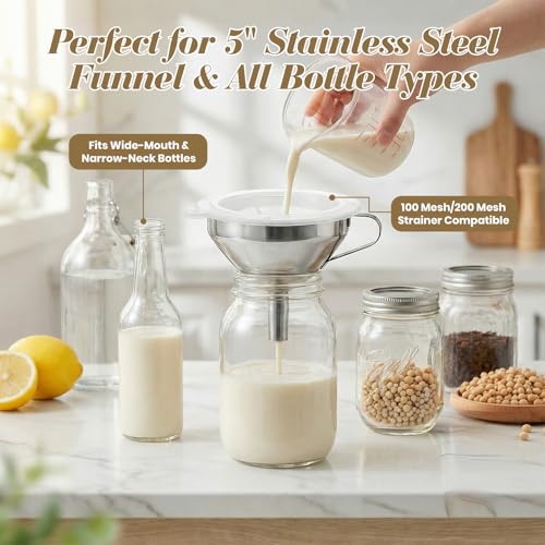WMKGG 4PCS Food Filter Strainer, 5 Inch Nylon Plastic Strainer - size: Strainer