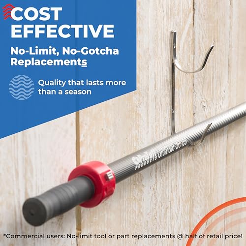 ProTuff 490 Promise 2-Pack Stainless Pool Pole Hanger, Wall Mount - size: 2 Brackets