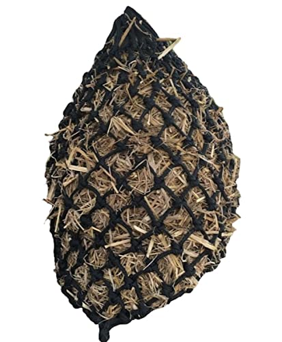 Majestic Ally 2”x2” Holes Highly Durable Very Sturdy 36" Hay Net with for Horses, Goat etc. - color: Black
