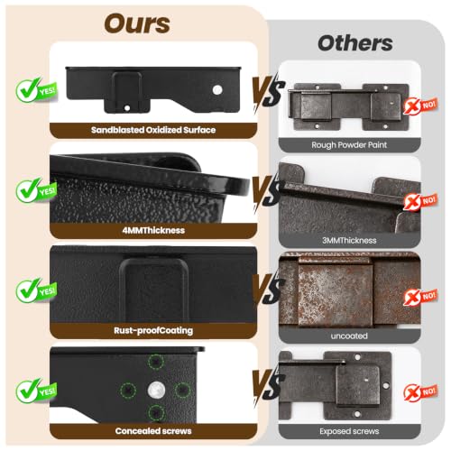 Kryonix Flip Gate Latch Heavy Duty Carbon Steel 1 Pack - size: 1PCS-Upgraded