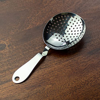 The Art of Craft Julep Strainer: Stainless Steel Cocktail Strainer for Home or Commercial Bar - size: Standard