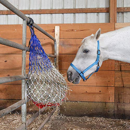 Majestic Ally Hay Net, Set of 2, Length - 54”, Holes 3"x3" for Horses - color: Hunter Green