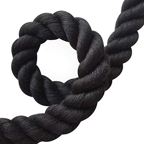 BTINESFUL 5FT Soft Cotton Dog Leash Rope for Strong Large Medium Dogs - color: black, size: 5 Foot (Pack of 1)